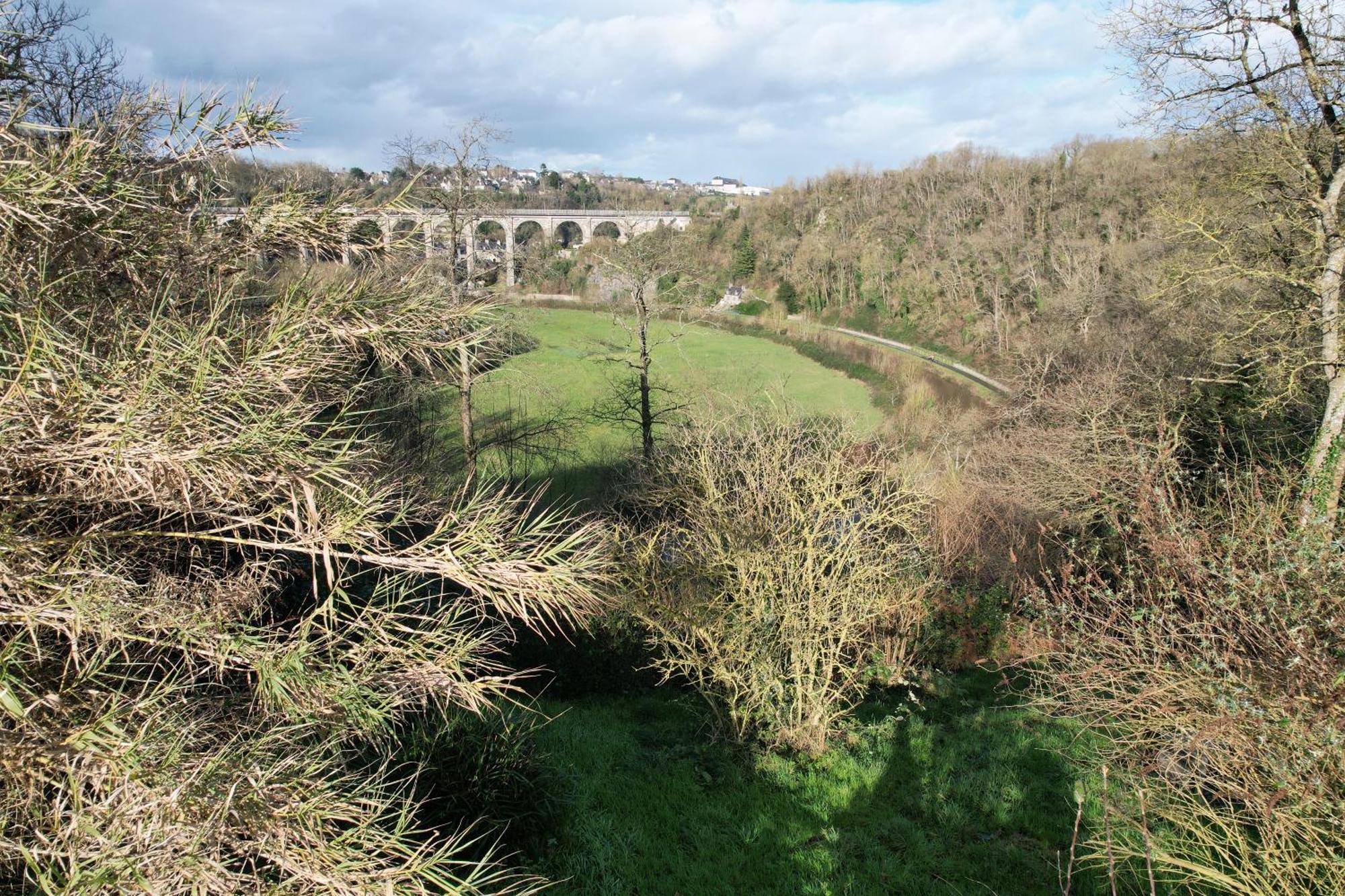 Villa O Bois Dormant- Vue Viaduc/Rance à Lanvallay Extérieur photo